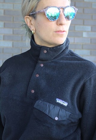 VINTAGE 1990S PATAGONIA BLACK SYNCHILLA FLEECE