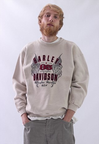 1998 VINTAGE MENS HARLEY DAVIDSON BIG LOGO SWEATSHIRT