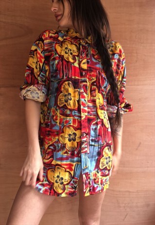 OVERSIZED RETRO 90S 80S VINTAGE UNISEX FESTIVAL SHIRT