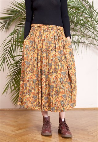VINTAGE BOHEMIAN CUTE SKIRT