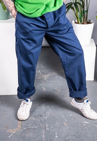 VINTAGE WORKER TROUSERS IN BLUE