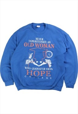 Gildan  Old Money Heavyweight Crewneck Sweatshirt XLarge Blu