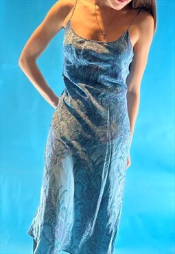 Vintage Paisley Slip Dress