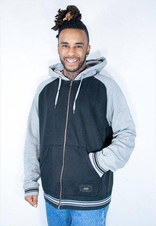 CHAMPION VINTAGE EMBROIDED HOODIE GREY