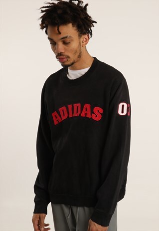 VINTAGE ADIDAS EMBROIDERED SPELLOUT SWEATSHIRT