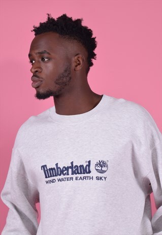 VINTAGE TIMBERLAND HEATHER ASH GREY SWEATSHIRT