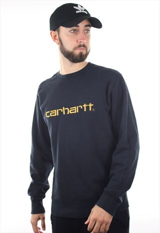 VINTAGE CARHARTT SPELL OUT SWEATSHIRT JUMPER