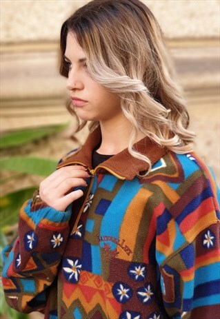 VINTAGE 90'S MULTICOLOR FLEECE
