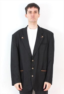 Blazer Linen Trachten Jacket Coat UK 44 Suit Jager XL