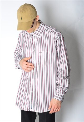 VINTAGE 90S STRIPED LONG SLEEVE SHIRT