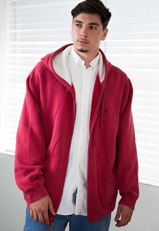VINTAGE POLO RALPH LAUREN HOODIE LOGO 90S XXL 26.8