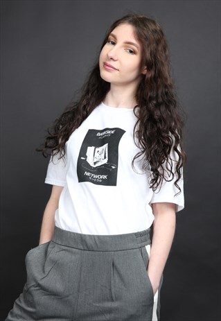 WHITE INTERFERENCE T-SHIRT
