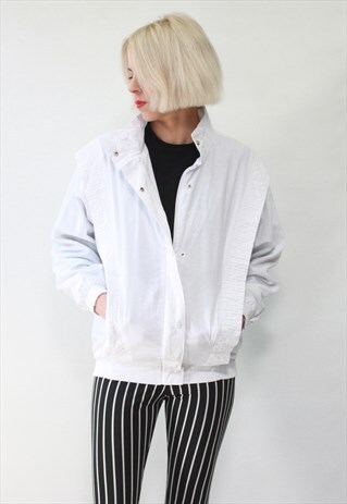 VINTAGE 70' AMAZING CLASSIC DAVID BOWIE STYLE WHITE JACKET