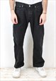 501 Vintage Mens W33 L30 Regular Straight Jeans Denim Pants