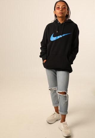 VINTAGE NIKE PRINTED LOGO HOODIE
