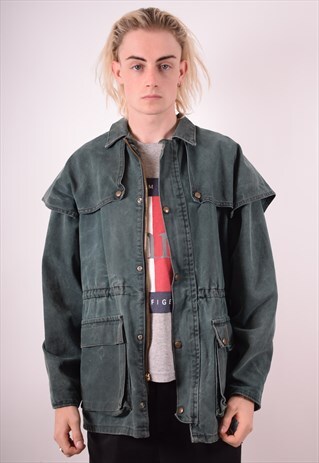 CARHARTT MENS VINTAGE RIDER JACKET MEDIUM GREEN 90S