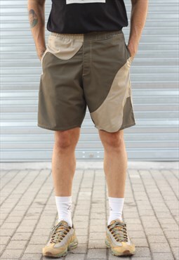 Handmade Shorts Mixed in Green and Beige