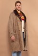 VINTAGE 70'S MEN SHEARLING COAT IN BEIGE
