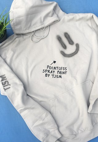 POINTLESS SPRAY GREY HOODIE
