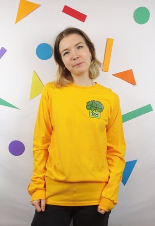 BROCCOLI T-SHIRT IN YELLOW