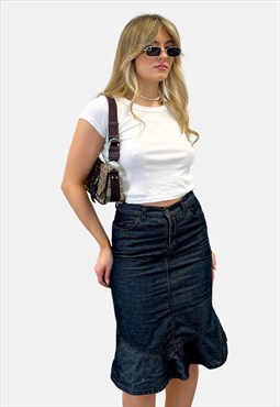 Vintage Corduroy Midi Skirt
