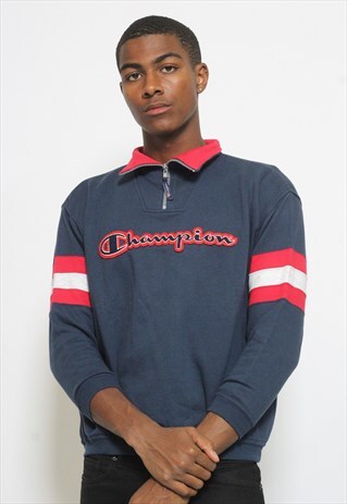 VINTAGE CHAMPION 1/4 ZIP SWEATSHIRT
