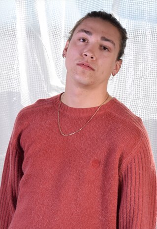 VINTAGE TIMBERLAND ORANGE KNITTED JUMPER