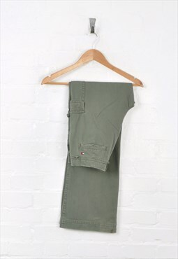 Vintage Tommy Hilfiger Cargo Trousers Khaki Ladies W32 L32