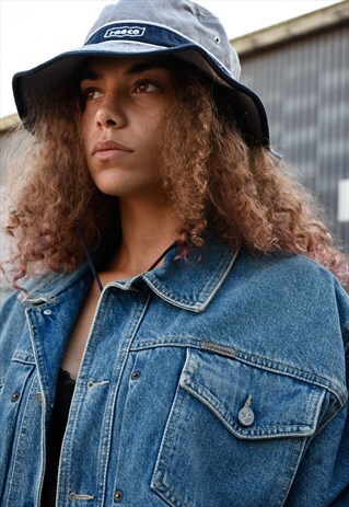 OVERSIZED CALVIN KLEIN MID BLUE DENIM JACKET
