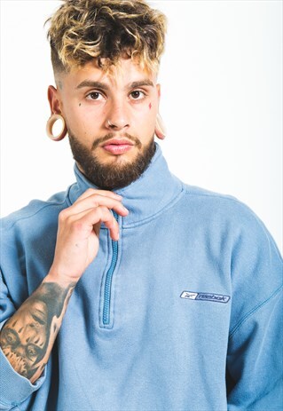 RETRO 90S REEBOK 1/4 ZIP SWEATSHIRT / S5581