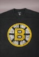 VINTAGE NHL BOSTON BRUINS GRAPHIC T-SHIRT IN BLACK