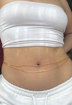 Double link belly chain