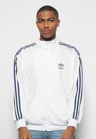 VINTAGE ADIDAS TRACK JACKET WHITE