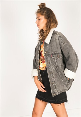 VINTAGE 80S LEVIS WINTER SHEEPSKIN JACKET / R1200C802