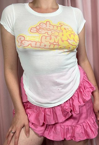 VINTAGE Y2K JUICY COUTURE DUDE WHERE'S MY COUTURE T-SHIRT