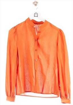 Vintage   Blouse Basic Look Orange