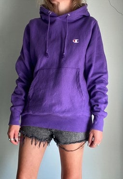 Vintage Champion Purple Sweatshirt Hoodie 