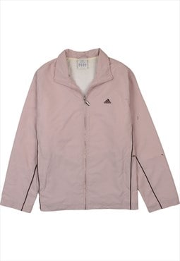 Vintage 90's Adidas Windbreaker Lightweight Full Zip Up Pink