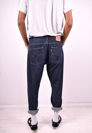 LEVI'S 507 MENS VINTAGE JEANS W34 L28 BLUE 90'S
