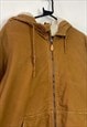 BROWN BIZZBEE FLEECE LINED WORKWEAR JACKET MEDIUM