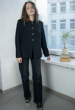 Vintage 80's Black Wool Jacket