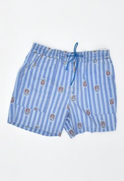 Vintage 90's Shorts Stripes Blue