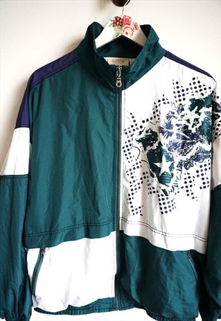 VINTAGE 90S WINDBREAKER SPORTS JACKET RUNNING OUTWEAR