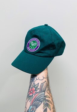 Vintage 90s Wimbledon Tennis Embroidered hat cap