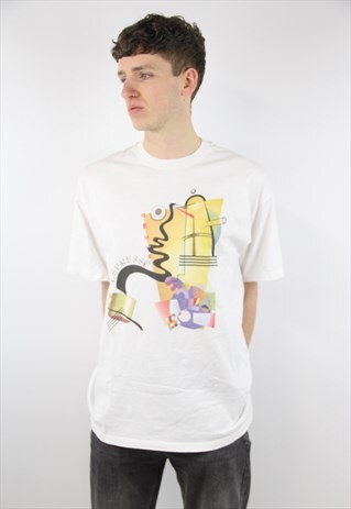 VINTAGE KAPPA 90'S FUNKY WHITE T-SHIRT