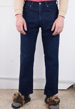 Vintage Y2K Dark Blue Versace Jeans Trousers