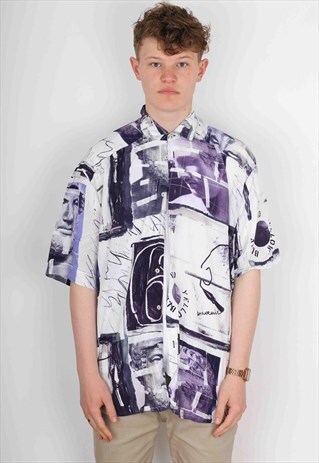 VINTAGE PATTERN SHIRT PTS424