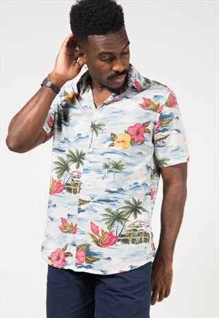 VINTAGE 80S HAWAIIAN SHIRT / S1742