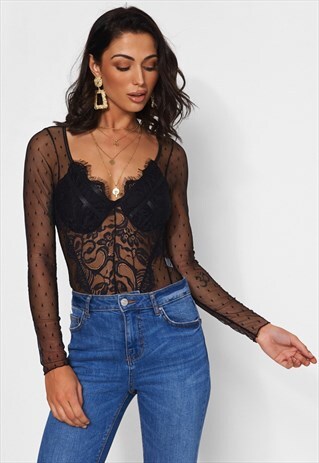 COCO BLACK LACE BODYSUIT