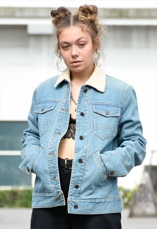 CALVIN KLEIN SHERPA DENIM JACKET